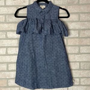 Girl’s Kate Spade polka dot denim dress 10